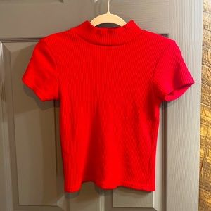 Vintage short sleeve turtle neck